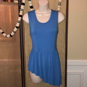 Kaari Blue Asymmetrical Top Size Small